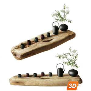 Tea Set 3D Model